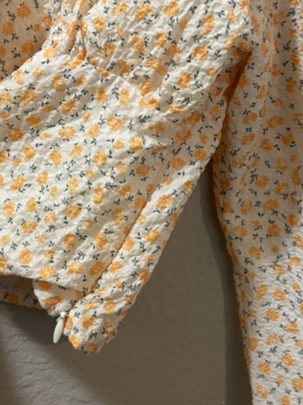 Elodie Ditsy Floral Puff Sleeve Cottagecore Crop Top Size Medium - Picture 4 of 6